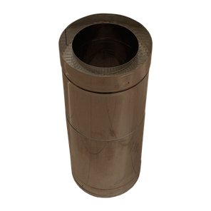 Труба-подовжувач Versia-Lux 0,5 - 1 м на димохід Ø 150/220 мм двостінна нерж/нерж 1 мм, фото 2