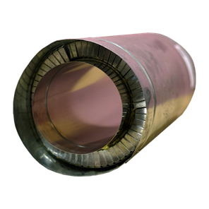 Труба Димохідна Versia-Lux 1 м Ø 200/260 мм двостінна нерж/оц 0,8 мм, фото 3