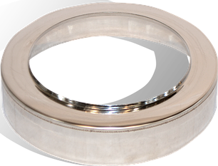 Стакан на димохід Versia-Lux Ø 150/220- мм для двостінних елементів нержавіюча сталь 0,5 мм, фото 1