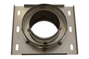 Розвантажувальна платформа на димохід Versia-Lux Ø 120/180 мм двостінна нерж/нерж 0,8 мм, фото 2