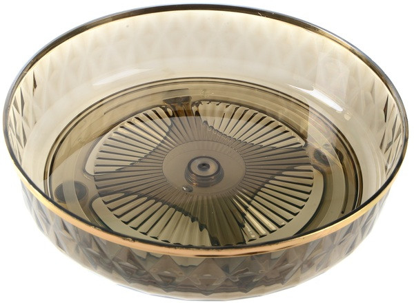 Блюдо LED Twist Grey Gold 100077, фото 1
