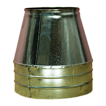 Конус на димохід Versia-Lux Ø 120/180 мм двостінний нерж/оц 0,5 мм, фото 4