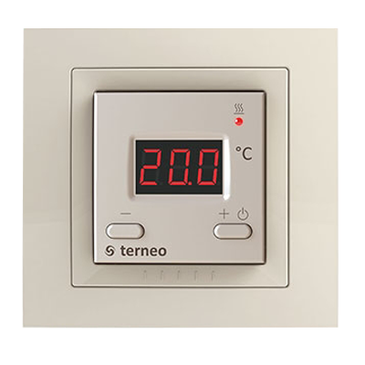 Терморегулятор для теплої підлоги TERNEO ST White / Ivory, фото 3