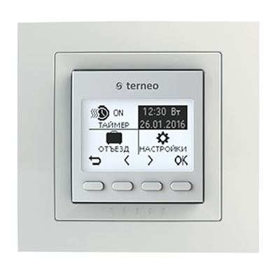 Терморегулятор для теплої підлоги TERNEO PRO White / Ivory, фото 1