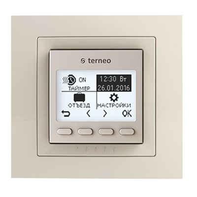 Терморегулятор для теплої підлоги TERNEO PRO White / Ivory, фото 3