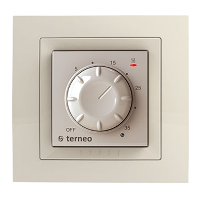Терморегулятор для інфрачервоних панелей TERNEO ROL White / Ivory, фото 3