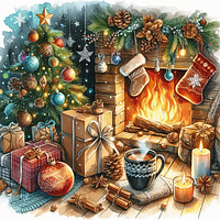 Серветка ТМ "Luxy" 33х33, 3 шари, 18 шт., "Празникова атмосфера"