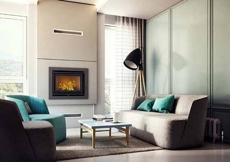 Камінна топка Kratki Amelia PW/24/W/DECO 24 кВт, з водяним контуром, фото 3