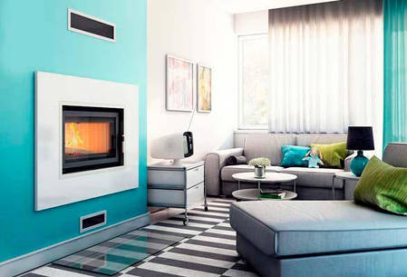 Камінна топка Kratki Aquario O/12/W 12 кВт, з водяним контуром, фото 3