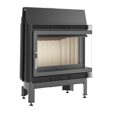 Камінна топка Kratki Blanka 670/570/P/BS 11 кВт, права