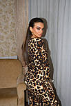 Довга сукня по фігурі в леопардовий принт базова (р. 42-44) 66035890Q, фото 3