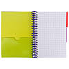 Блокнот А5 120арк. кліт. з розділювачами,салатовий №8405-11-A/Axent/(1)(20), фото 2