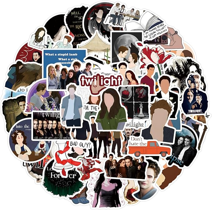 Стікерпак Сутінки Набір наклейок GeekLand Twilight 55 штук X497, фото 1