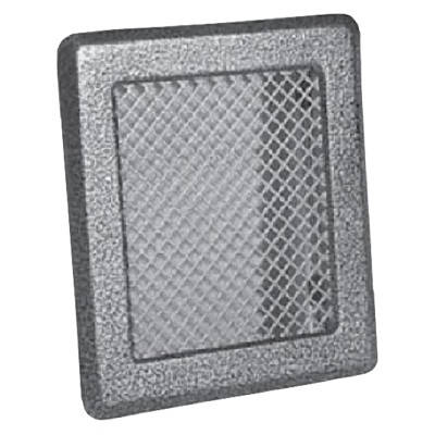 Вентиляційна решітка для каміна Darco K2, 175x195 мм, срібло античне, фото 1