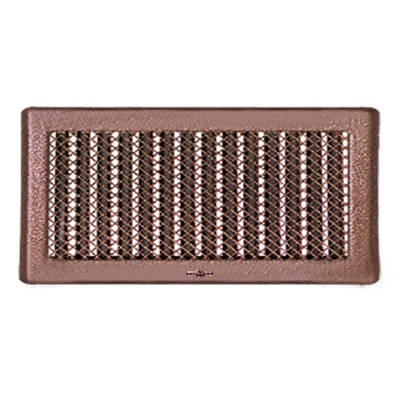 Вентиляційна решітка для каміна з жалюзі Darco Kz5, 195х485 мм, мідь антична, фото 1