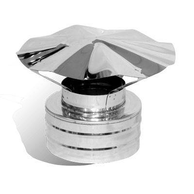 Грибок На Димохід Versia-Lux 140/200 мм 0,5 мм двостінний нерж/нерж, фото 1