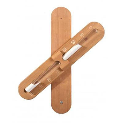 Годинник пісочний для сауни Tesli в оправі з термодерева, фото 1