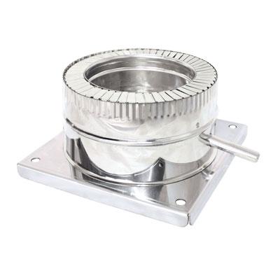 Підставка підлогова на димохід Versia-Lux Ø 180/250 мм, двостінна нерж/нерж 0,5 мм