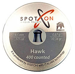 Кулі Spoton Hawk 0.67 (400 шт.) 4.5 мм