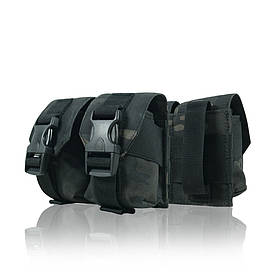 Тактичний підсумок під 2 гранати KIBORG GU Double Mag Pouch Dark Multicam