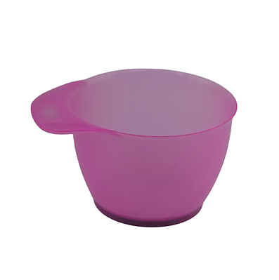 Миска для фарбування волосся, кератину Hots Professional Pink, кругла з прорезиненим дном (HP1053-PN)