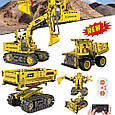 Конструктор на радіокеруванні 4в1 "Будівельна техніка" (555 деталей) арт. 96173, фото 3