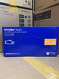Рукавички медичні нітрилові Mercator Medical Nitrylex Basic розмір XS (100 шт/50 пар/уп), фото 3