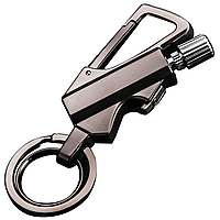 DeickBurst чорний багатофункціональний брелок із відкривачкою і кресалом