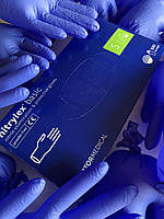 Рукавички нітрилові Mercator Nitrylex BASIC неопудрені, розмір S 100 шт.