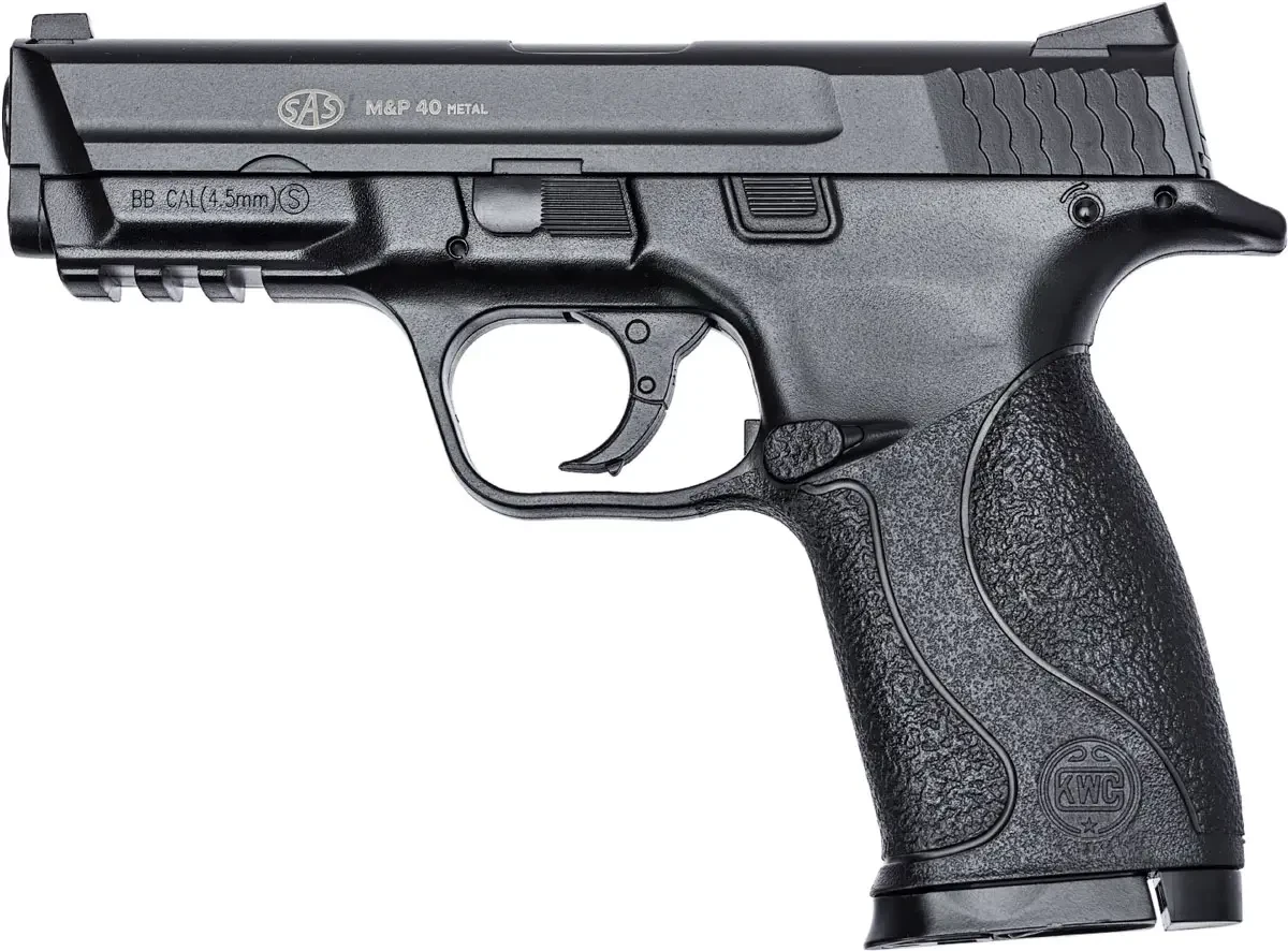 Пістолет пневматичний SAS MP-40 BB кал. 4.5 мм. Метал + 5 СО2 + 650 кульок ВВ
