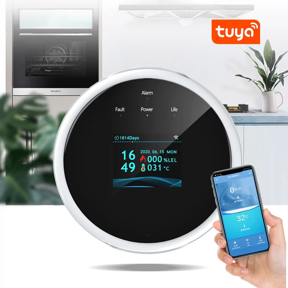 Датчик витоку природного газу GS21 з підтримкою Tuya Smart та Wi-Fi White
