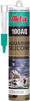Акваріумний силіконовий герметик Akfix 100AQ чорний 280 мл