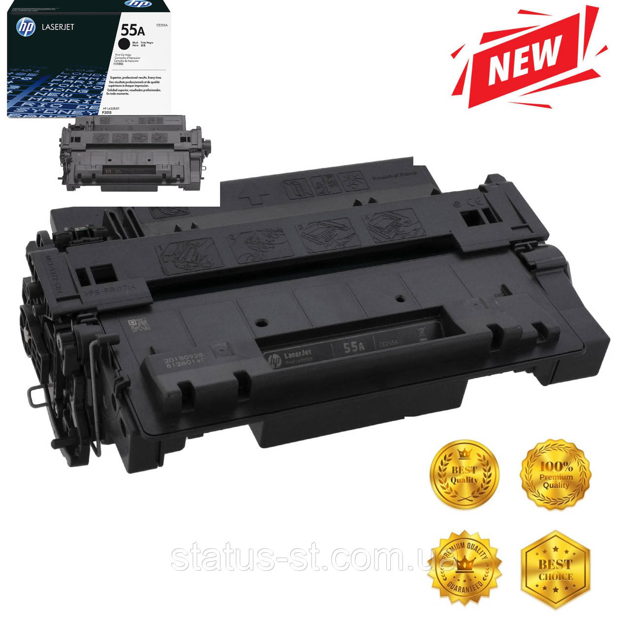 Картридж  HP 55A (CE255A) для LJ Р3015dn, P3015d, M525c, M525dn, M525f, M521dw, M521dn аналог