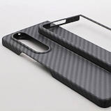 Карбоновий чохол для Samsung Galaxy Z Fold 4 Karbon case, фото 3