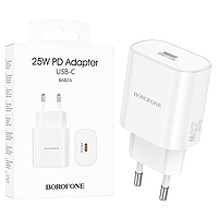 МЗП Borofone BA82A PD25W+QC3.0 (1Type-C) білий