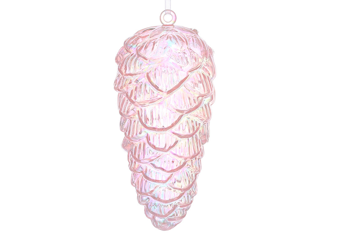 Прикраса пласт. "Шишка" 14 см комбінатий перламутр NoJ88-081/Bonadi/(36), фото 1