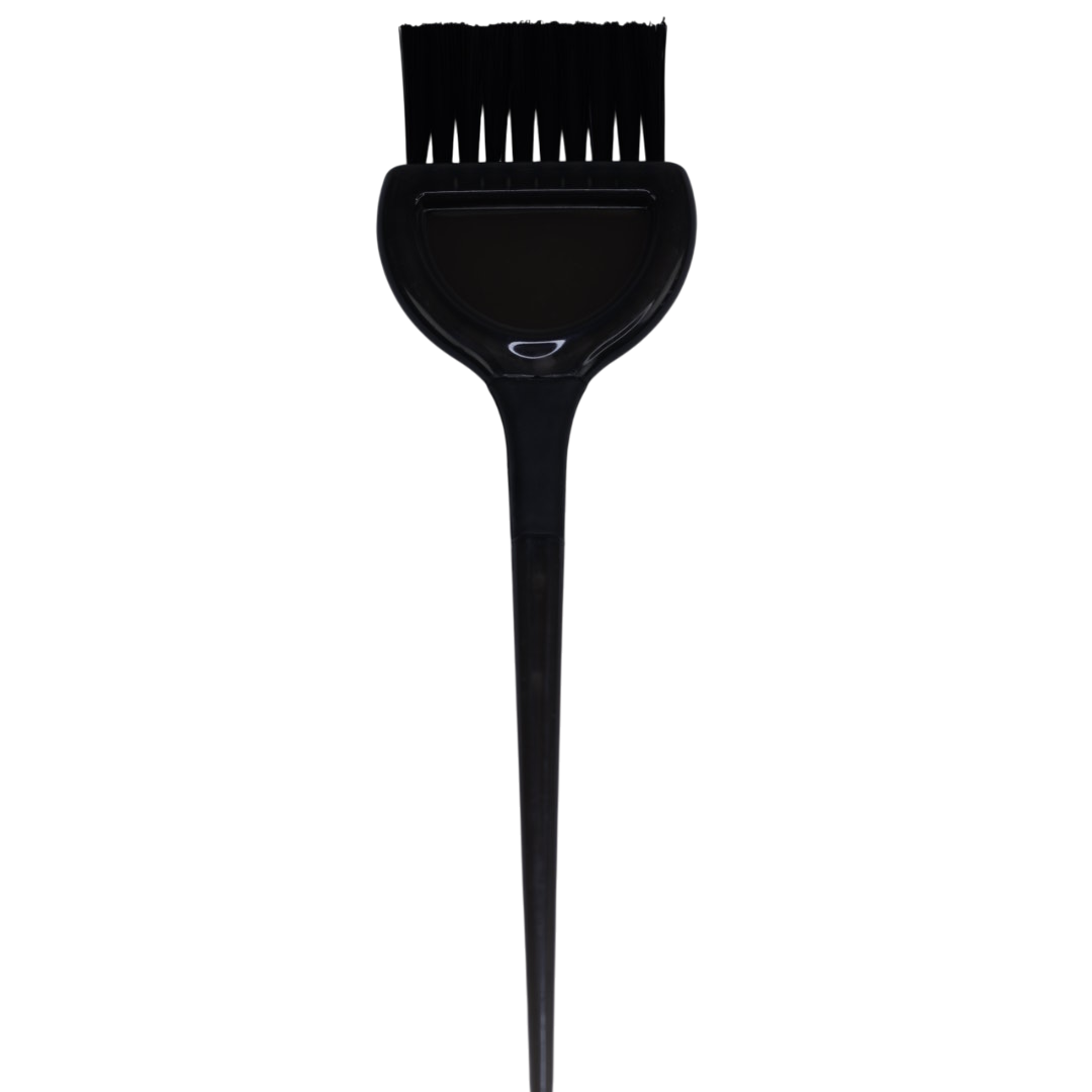 Пензель для фарбування волосся Hots Professional широкий з гумовою вставкою, чорний (HP1015-BK), фото 1