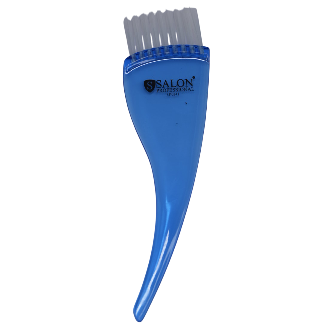 Пензлик Salon Professional з жорсткою щетиною для фарбування та кератину, синій (SP0241)
