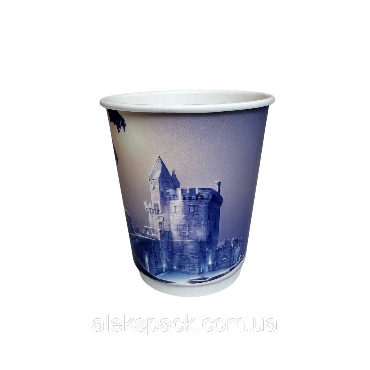 Стакан двошаровий 275 мл (обережно гріє) 25шт/500шт-ящ/20уп-ящ, фото 1