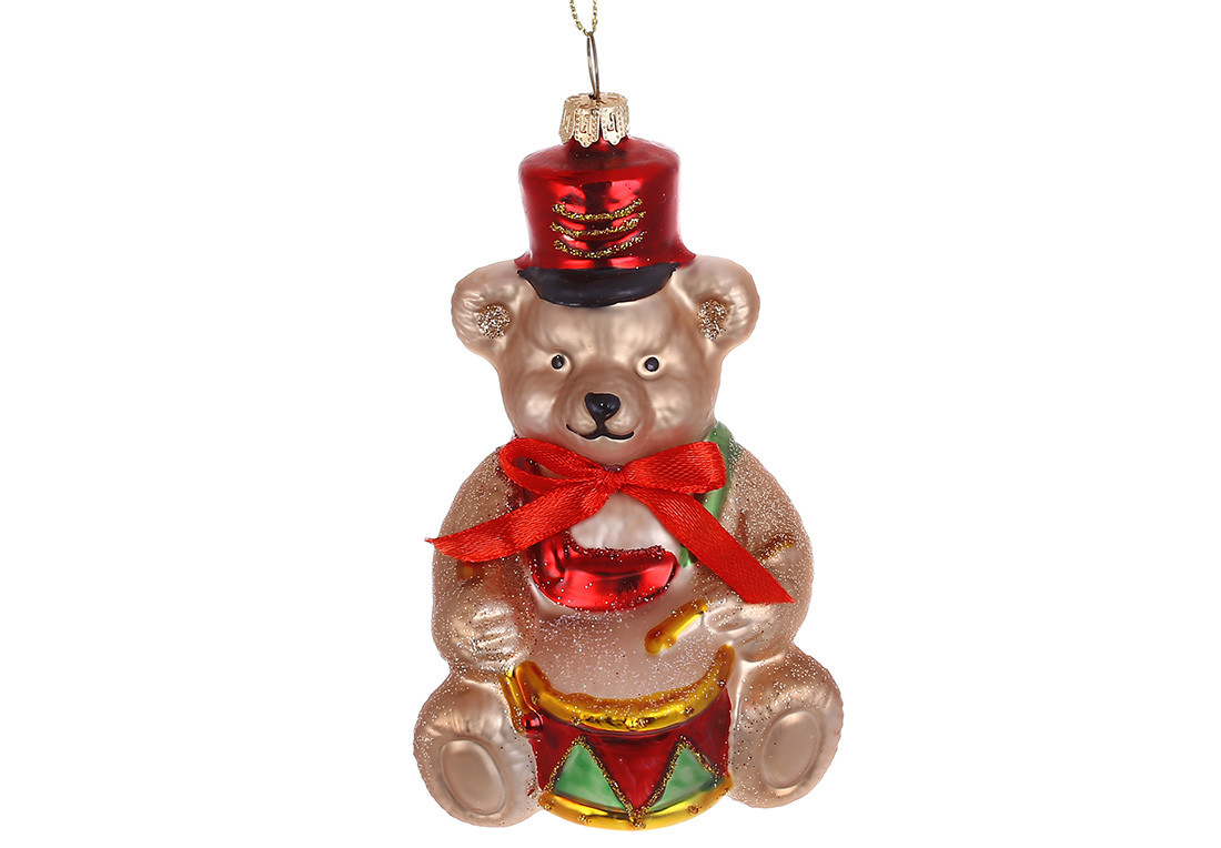 Ведмедик з декором із гліттера, фото 1