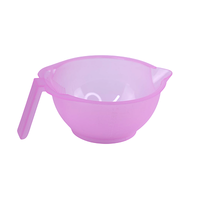 Миска для фарбування волосся, маски, кератину Hots Professional Pink, пластикова із зубчиками (HP1052-PN)