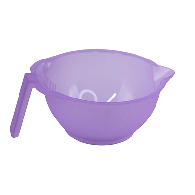 Миска для фарбування волосся, маски, кератину Hots Professional Violet, пластикова із зубчиками (HP1052-VIO)