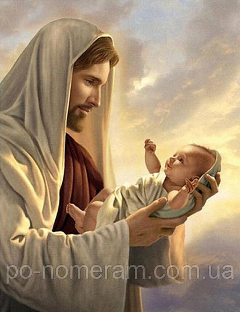 Алмазна вишивка Діамантові ручки Благословення (GU_187007) 40 х 50 см (На підрамнику), фото 1