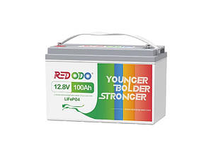 Акумулятор Redodo Pro Lithium LiFePO4 12.8v 100ah літієвий з BMS захистом