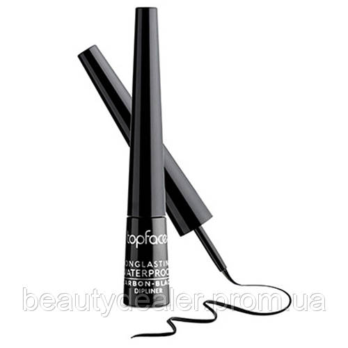 TopFace - Подводка для глаз водостойкая Carbon Black PT406 (2,5 мл) (ID ...