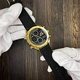 Годинник чоловічий кварцовий з подвійною індикацією Skmei 1975LGDBK Gold-Black Leather, фото 4