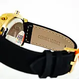 Годинник чоловічий кварцовий з подвійною індикацією Skmei 1975LGDBK Gold-Black Leather, фото 5