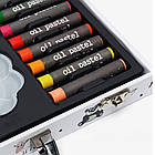 Дитячий набір для малювання в металевому кейсі, 50 предметів / Набір для творчості / Художній набір, фото 2