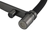 Змішувач для кухні під осмос GAPPO G4395-59 з гнучким виливом, збройова сталь, фото 3