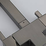 Змішувач для кухні під осмос GAPPO G4395-59 з гнучким виливом, збройова сталь, фото 5